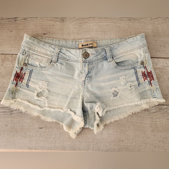 Bluespice Women Denim Shorts Lowrise Great Fit Size XS - Picture 6 of 8